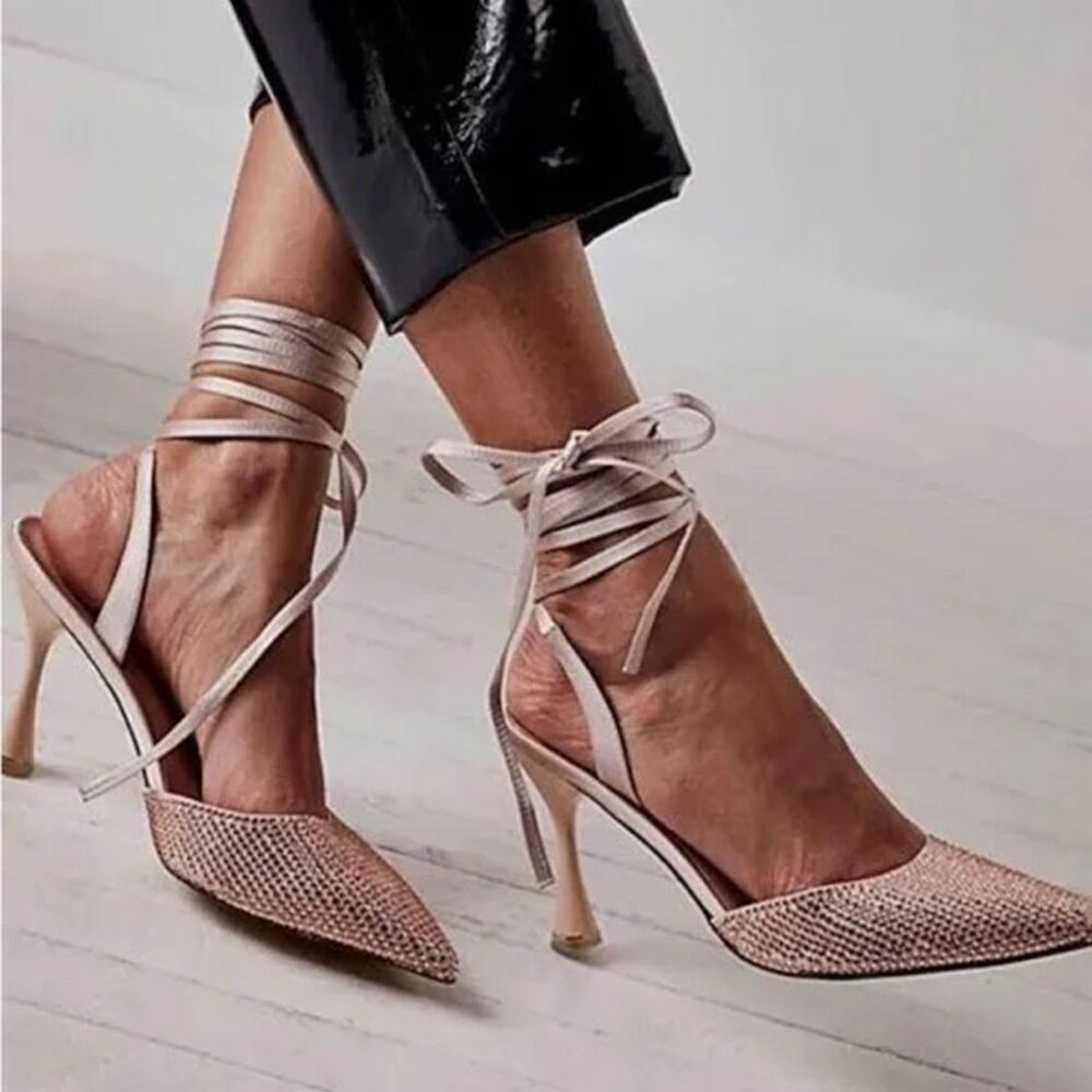 JEFFREY CAMPBELL x Free People Slingback Pump. Size 10